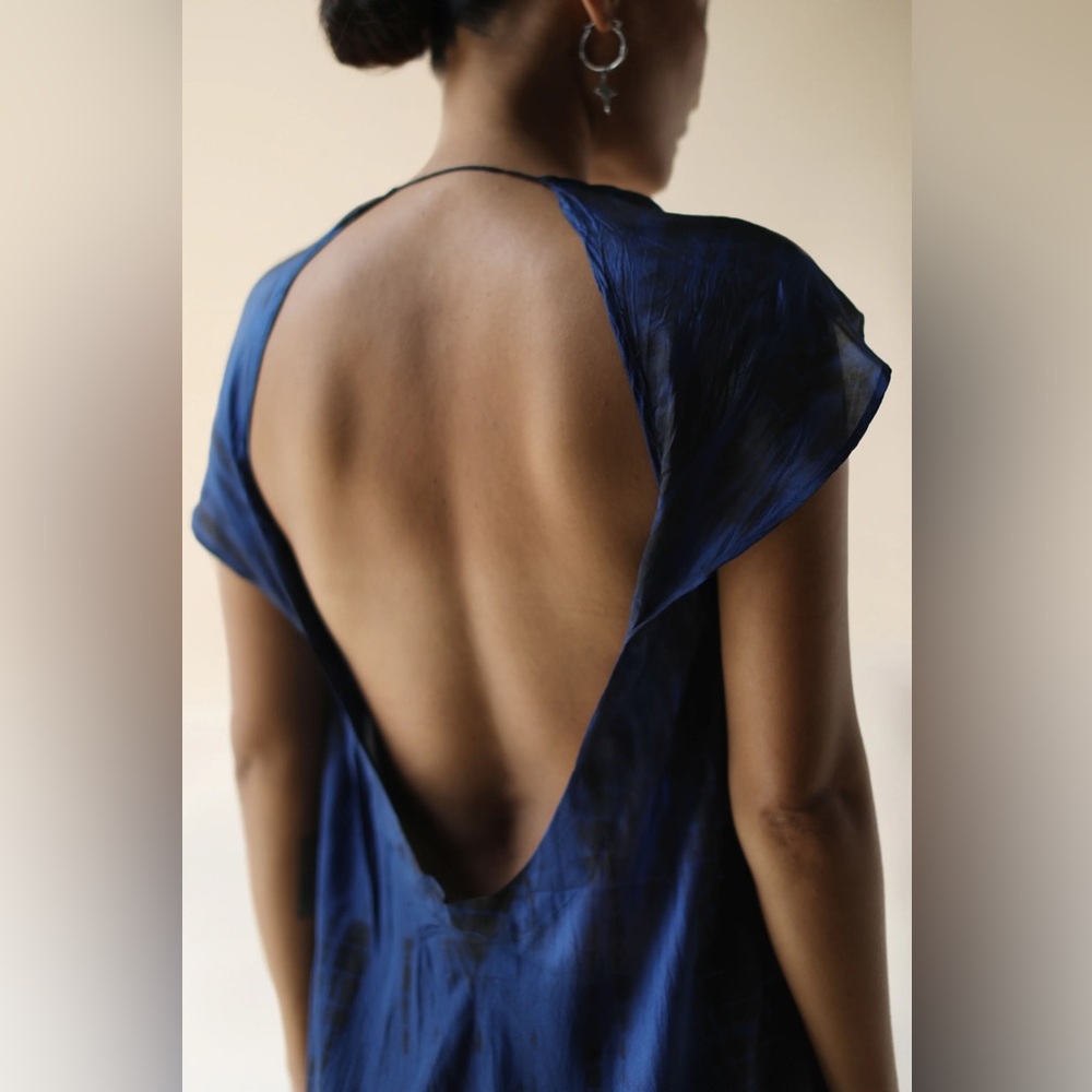 Fara Boutique Lana Dress 100% Silk - Picture 3 of 9